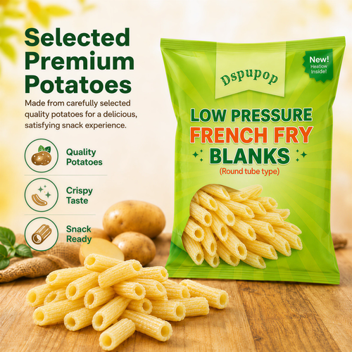 Dspupop Fries,Puffed Snack With a Crispy Texture,  (2, Round)